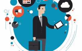 Technology Of Business Flat Illustration Concept